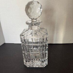 Beautiful Vintage Bohemian Queen's Lace Clear Crystal Pitcher - 8.5"